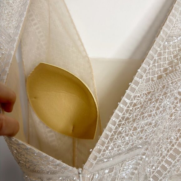 MICHELLE ROTH Bari Jumpsuit Wide Leg Beaded - Picture 12 of 13